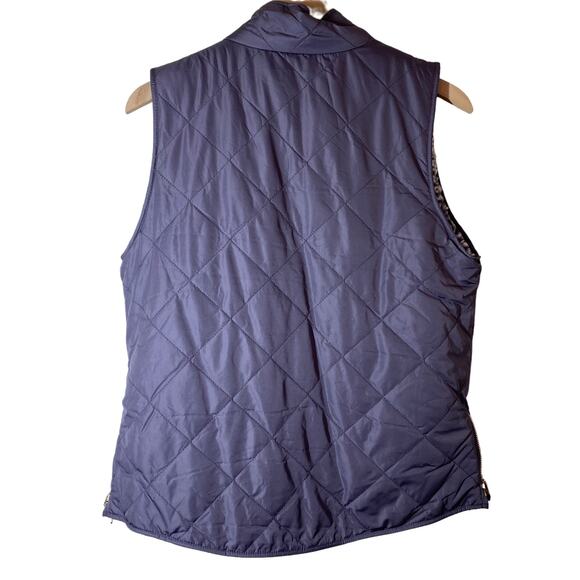 NEW Thread & Supply Purple Sherpa Quilted Reversible Vest Size Medium - Picture 7 of 11